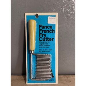 Fancy French Fry Cutter Crinkle Cut Vegetable Fruit Cheese Cookie Slicer